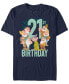 Men's Dwarves 21 Birthday Short Sleeve Crew T-shirt Синий, XL - фото #1