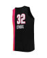 Фото #2 товара Men's Shaquille O'Neal Black Miami Heat Big and Tall Hardwood Classics 2005-06 Swingman Jersey