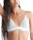 Фото #2 товара Modern Cotton Lightly Lined Triangle Bralette QF5650