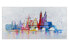 Acrylbild Prague Skyline Silhouette