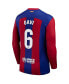 ფოტო #3 პროდუქტის Men's Gavi Royal Barcelona 2023/24 Home Stadium Replica Long Sleeve Player Jersey
