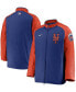 ფოტო #1 პროდუქტის Men's Royal, Orange New York Mets Authentic Collection Dugout Full-Zip Jacket