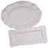 Фото #1 товара Perlette Cream Melamine 2-Pc. Platter Set - Rectangular and Oval