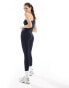 TALA Sculpt Seamless ribbed high waisted leggings in navy