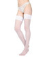 Фото #2 товара Women's Seduction Sheer Allover Dot Thigh High Stockings