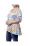 Фото #2 товара Women's Plus Size Oasis V-Neck Tunic Top