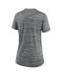 ფოტო #4 პროდუქტის Women's Gray Chicago White Sox MLB City Connect Velocity Space-Dye Performance V-Neck T-shirt