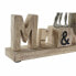 Фото #2 товара Декоративная фигура DKD Home Decor Mr & Mrs Серебристый Алюминий (51 x 7,5 x 28 cm)