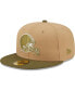 Фото #4 товара Men's Tan, Olive Cleveland Browns 60th Anniversary Saguaro 59FIFTY Fitted Hat