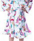 ფოტო #3 პროდუქტის Mattel Girls' Fantasy Mermaid Fairy Rainbow Ruffled Kids Bathrobe Robe