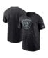 Фото #1 товара Men's Black Las Vegas Raiders RFLCTV T-shirt