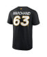 Фото #3 товара Men's Brad Marchand Black Boston Bruins Authentic Pro Prime Name and Number T-shirt