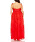 ფოტო #4 პროდუქტის Women's Plus Size Keyhole Detail Chiffon Sleeveless Gown