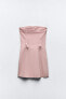 Фото #8 товара Джинсовое мини-платье z1975 с пряжками по бокам ZARA