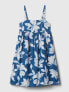 Kids Denim Tank Dress blue white floral, XS - фото #3