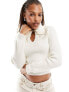 Фото #1 товара Mango oversized collar jumper in beige