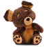 NICI Dog 12 cm Sleeping In Basket Teddy