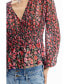 Фото #2 товара Women's Floral plumetis blouse