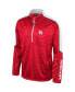 Men's Navy Houston Cougars Marled Half-Zip Jacket