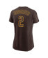 Фото #2 товара Women's Xander Bogaerts Brown San Diego Padres Name and Number T-shirt