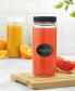 Фото #3 товара Glass Canning Juice Bottles with Lids, Set of 8