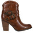 Фото #1 товара Roper Maybelle Round Toe Cowboy Booties Womens Brown Casual Boots 09-021-1557-20
