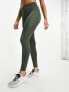 Hummel seamless shaping leggings in dark green