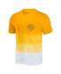 Фото #2 товара Men's NFL x Darius Rucker Collection by Gold, White Los Angeles Rams Dip Dye Pocket T-shirt