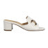 Фото #1 товара VANELi Oksana Block Heels Womens White Dress Sandals OKSANA-312635