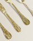 Фото #6 товара Engraved gold brunch fork