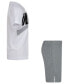 ფოტო #3 პროდუქტის Little Boys Split Futura T-shirt and Shorts, 2 Piece Set