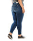 Фото #2 товара Plus Size Mid Rise Skinny Jeans