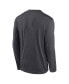 ფოტო #2 პროდუქტის Men's Anthracite Los Angeles Dodgers Icon Legend Performance Long Sleeve T-shirt