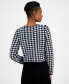 Фото #2 товара Women's Sorper Checkered Houndstooth Cardigan