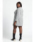 ფოტო #3 პროდუქტის Plus Size Tweed Long Sleeve Mini Dress