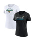 ფოტო #1 პროდუქტის Women's Jacksonville Jaguars Risk T-Shirt Combo Pack