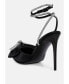 ფოტო #2 პროდუქტის Winged High Heel Rhinestone Embellished Sandals