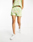 Vila short co-ord in green floral print