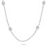 Nice silver necklace with zircons NCL128W