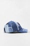 Patchwork denim cap