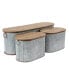 Фото #1 товара Farmhouse Storage Bench, Set of 3