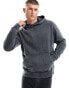 Фото #3 товара ADPT oversized hoodie with back print in washed grey