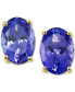 ფოტო #1 პროდუქტის Tanzanite Oval Stud Earrings (1-1/3 ct. t.w.) in 14k Gold