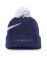 Фото #2 товара Men's Royal Los Angeles Dodgers Swoosh Peak Cuffed Knit Hat with Pom