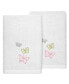 Textiles Turkish Cotton Mariposa Embellished Bath Towel Set, 2 Piece