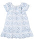 Toddler & Little Girls 2-Tone Eyelet Dress