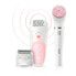Braun Silk-épil 5 Wet&Dry Silk-épil Beauty Set 5 5-885 Starter 4-in-1 Cordless Wet & Dry Hair Removal - Epilator - Shaver - Trimmer - Face Cleanser - White - Pink - 28 tweezers - LED - Germany - 1 SensoFoil - Battery