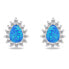 Charming Opal Jewelry Set SET244WB (Earrings, Pendant)