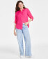 Фото #3 товара Women's Button-Front Crepe Shirt, Created for Macy's