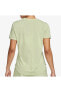 W Nk Swoosh Run Ss Kadın Yeşil T-Shirt